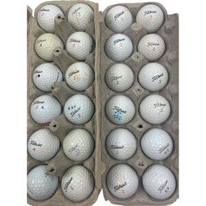 Used Titleist Golf Balls Assorted Numbers Pre-Owned total 24 102a